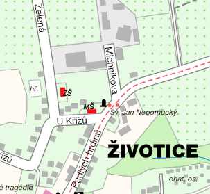 mapa Havov-ivotice